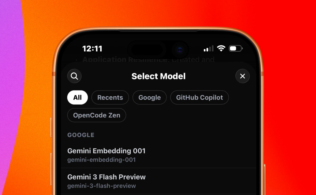 Select Providers Interface